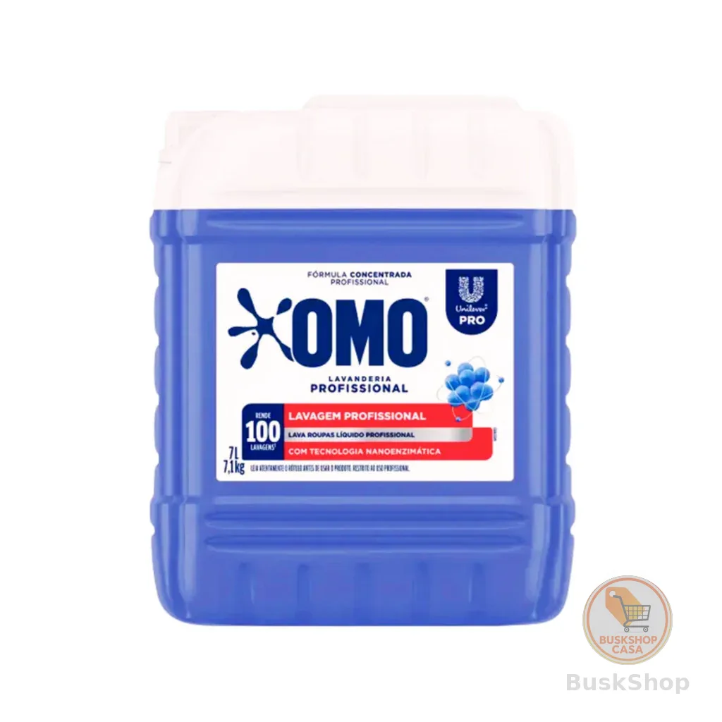 Lava Roupas Lavanderia Pro Líquido 7L Omo