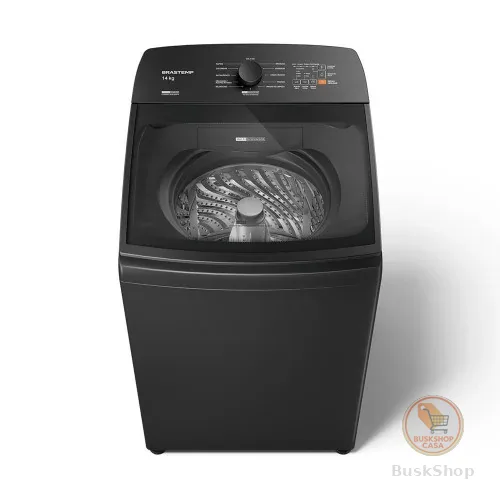 Lavadora de Roupas Brastemp 14Kg Cinza Platinum com 12 Programas de Lavagem com Smart Sensor e Reduzir Tempo BWJ14A9