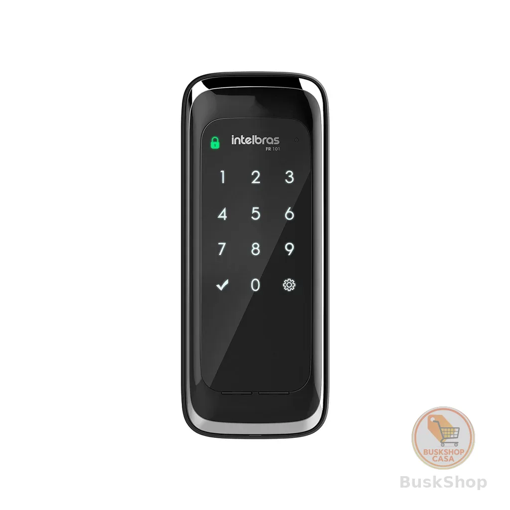 Fechadura Digital de Sobrepor Touch Screen FR 101 Preta Intelbras