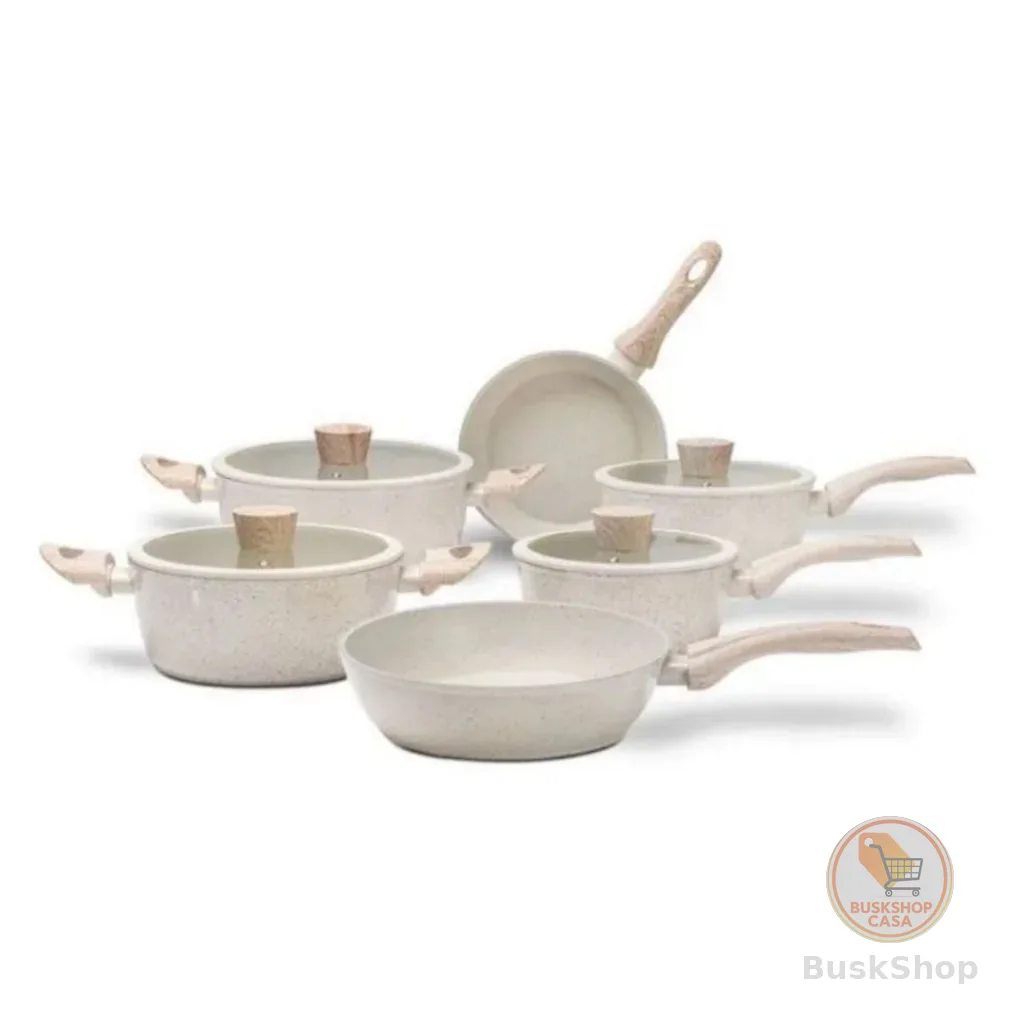 Jogo de Panelas Ceramic Life 6 Peças Sirius Antiaderente Indução
