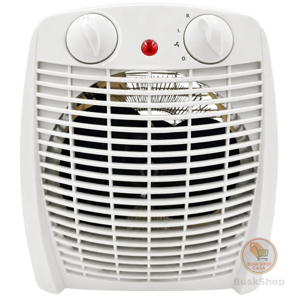 Aquecedor Elétrico Portátil 2 em 1 Aquece e Ventila AQ-100 Kian Branco 1500w 127v