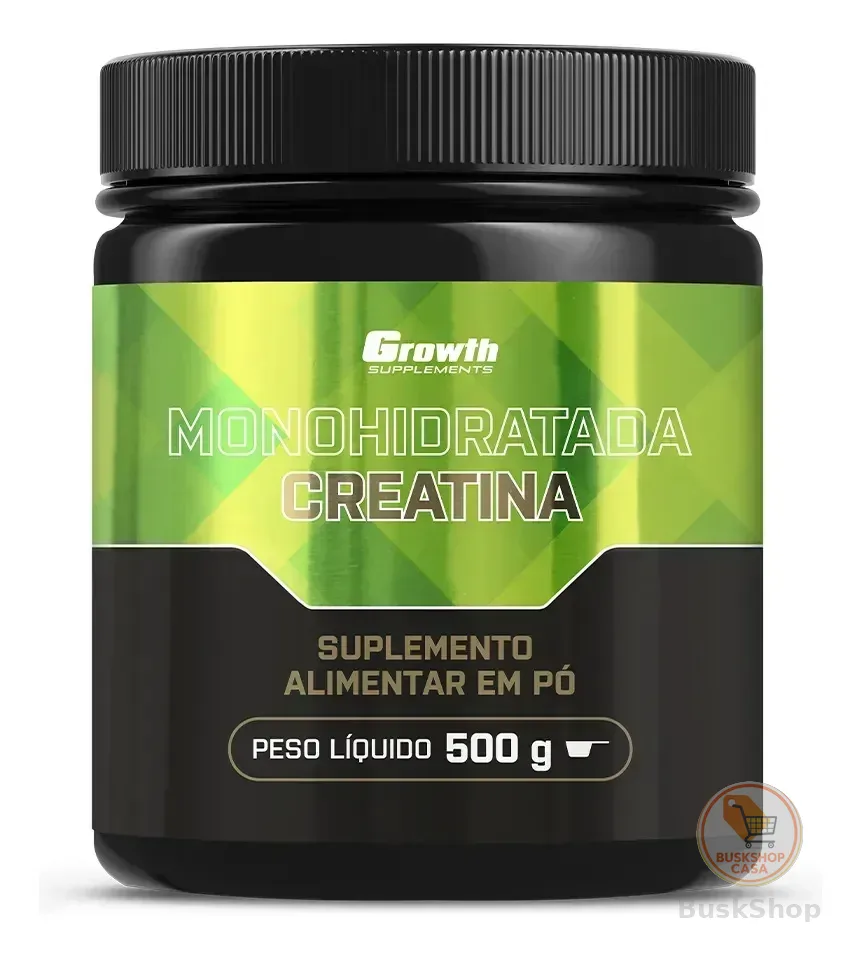 Creatina Monohidratada 500g Growth Supplements - Sem Sabor em Pó