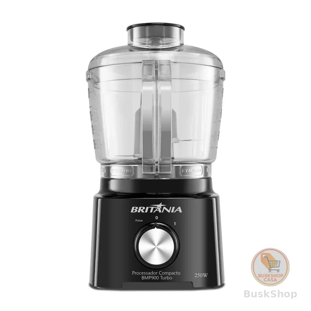 Processador Compacto Britânia 300W Turbo Preto BMP900P