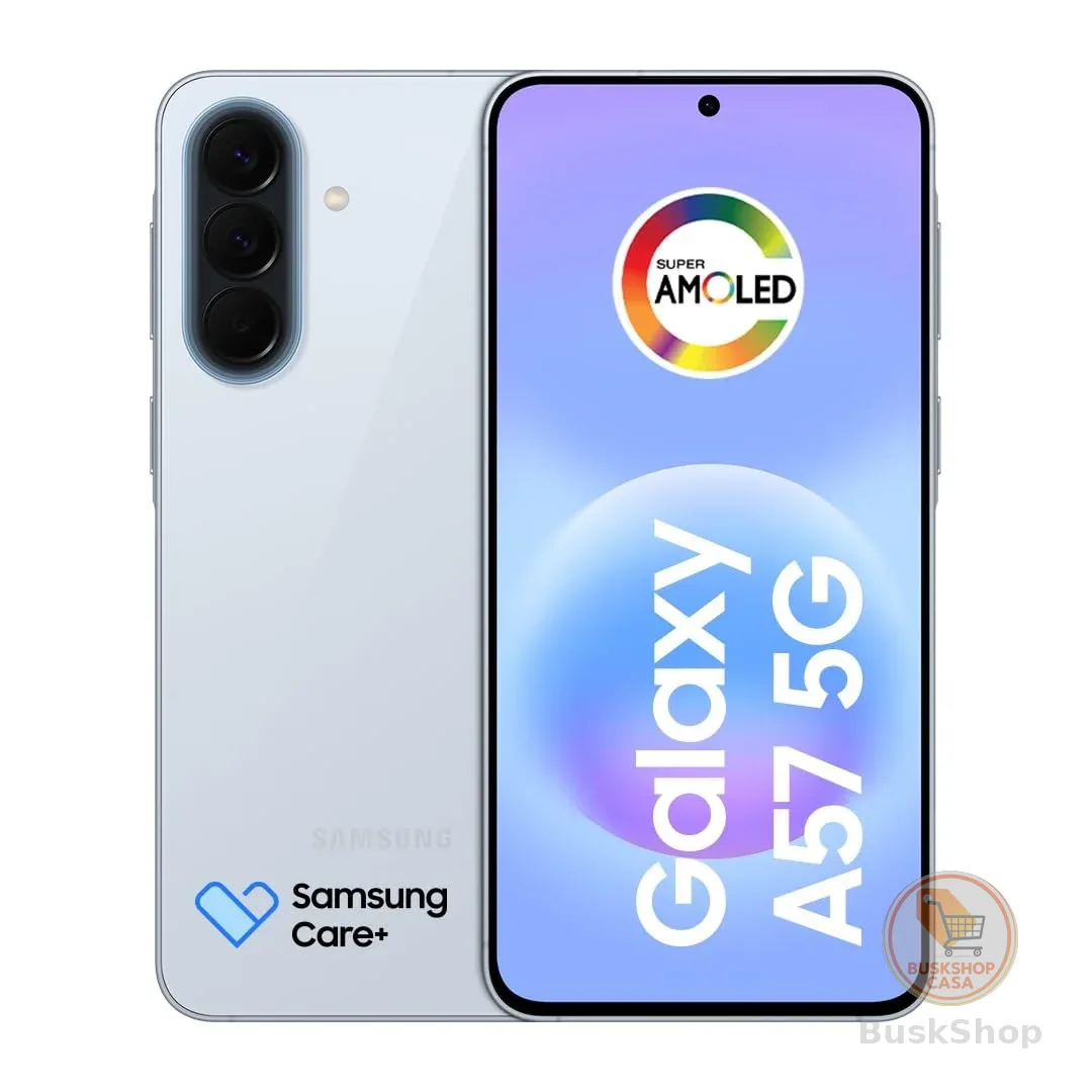 Celular Samsung Galaxy A57 5G 128GB, 8GB RAM, Recursos AI (Azul Claro)