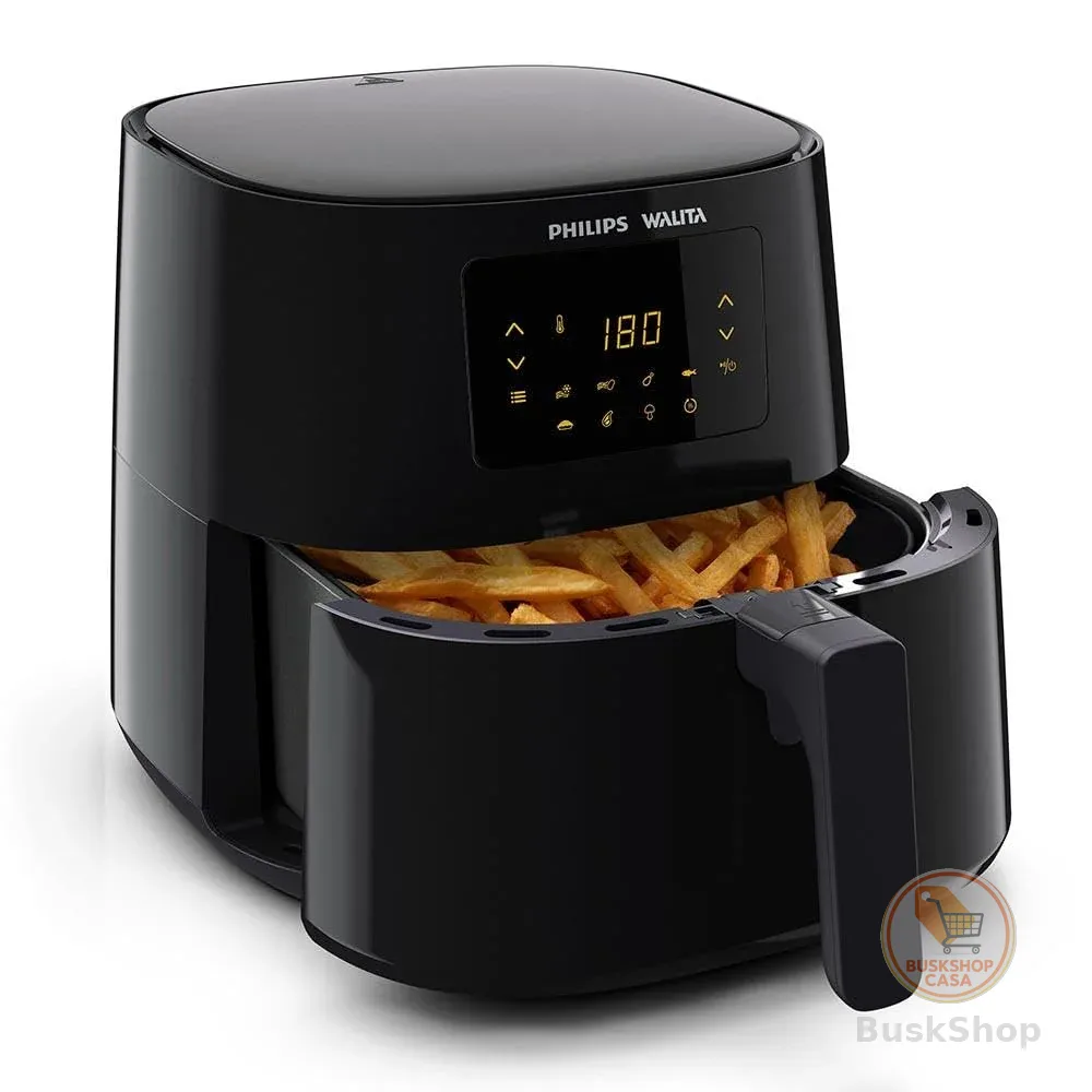 Philips Walita Preta Fritadeira Airfryer Essential XL Digital, 6.2L de capacidade, Garantia internacional de dois anos, 110V, 2000W (RI9270/90)