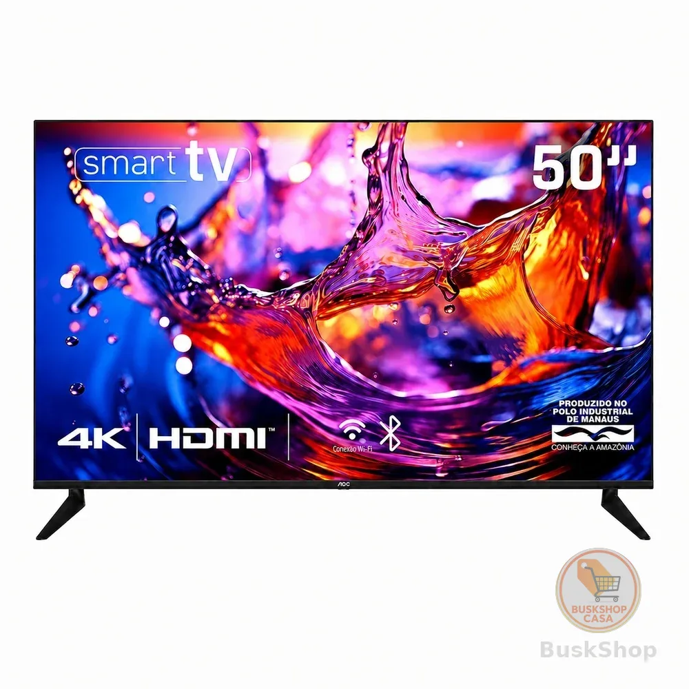 Smart TV HQ 50” 4K Bordas Ultrafinas Sistema Smart Design Slim - HQS50NKHM