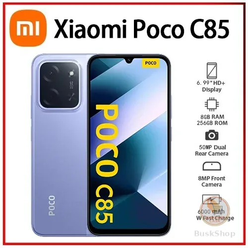 (Novo) Xiaomi Poco C85 256gb 8gb Ram Global Cor Roxo + Capinha