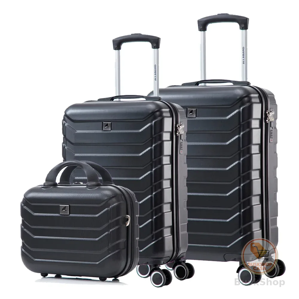 Kit 3 Unidades Mala Bordo Viagem Com Frasqueira Padrão ANAC Rígida ABS
