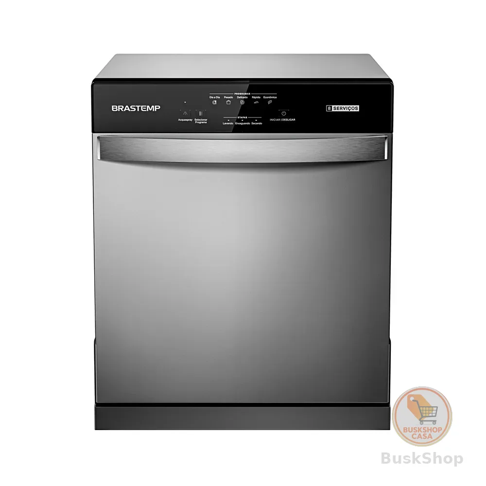 Lava-Louças 8 Serviços Brastemp BLF08BS - Prata