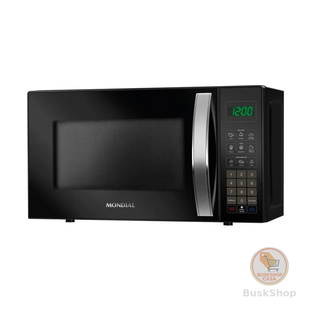 Micro-Ondas Mondial  21 Litros MO-01-21-B Preto 1200W Display Digital