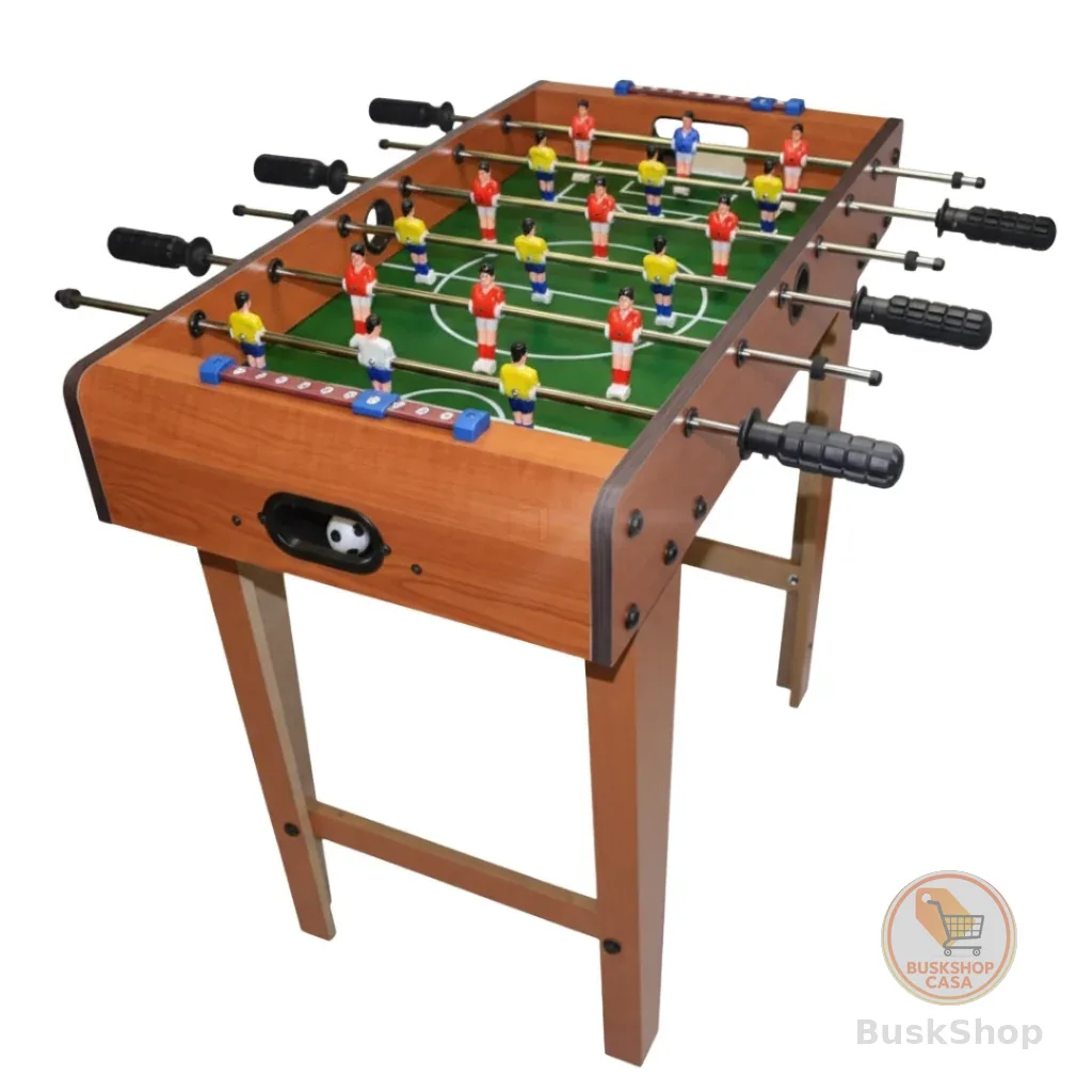 Futebol de Mesa Totó de Mesa Jogo Pebolim Madeira Jogo de Futebol Completo Brinquedo Infantil