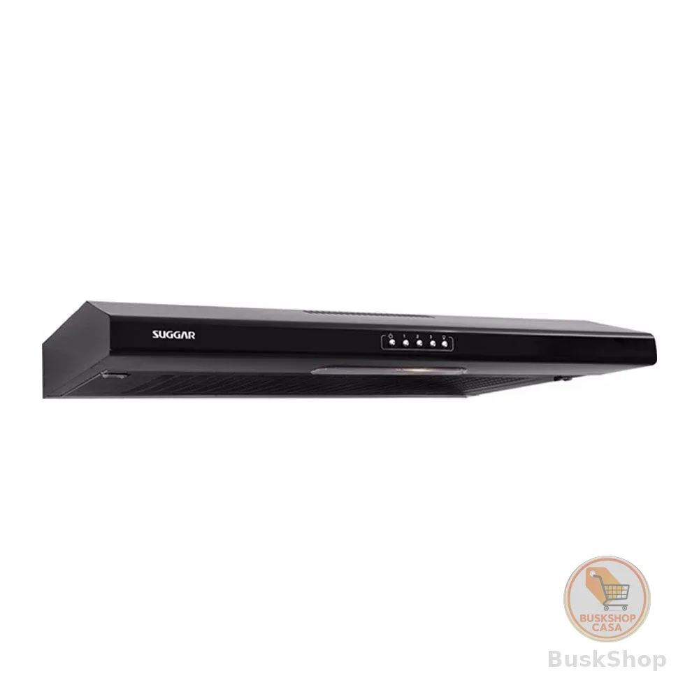 Depurador de Ar Suggar Slim 80cm 105w 3 Velocidades Preto