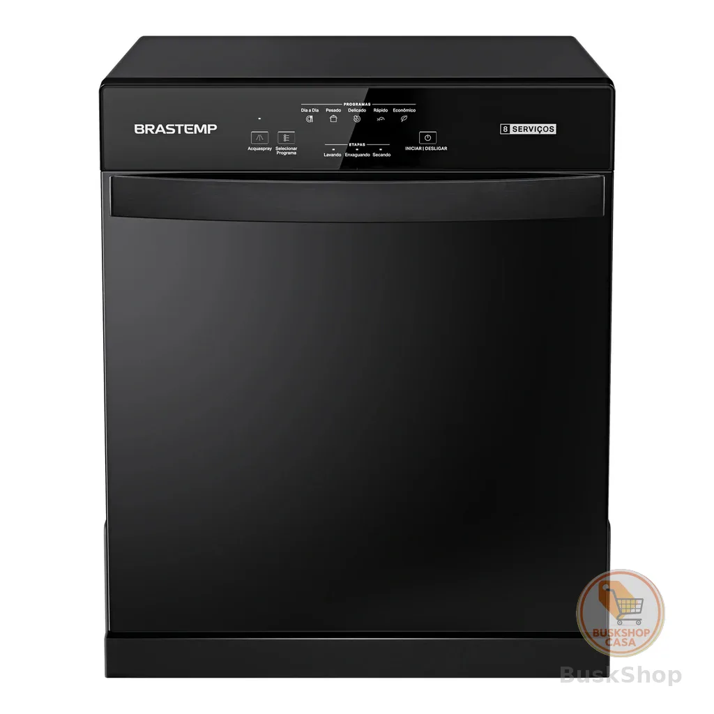 Lava Louças Brastemp 8 Serviços Preta - BLF08AE