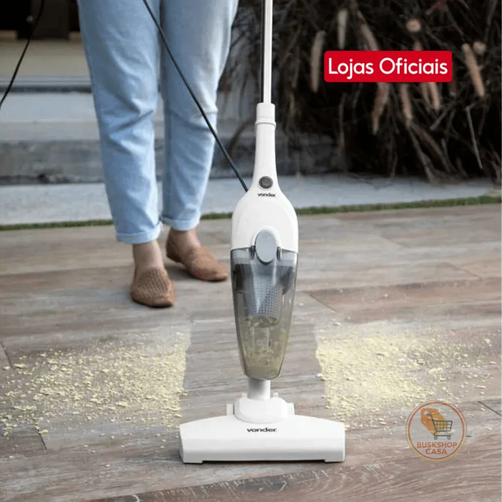 Aspirador De Pó Vertical Vonder APV 1350 Turbo 1350W Filtro HEPA 2 Em 1 Portátil com Selo Inmetro