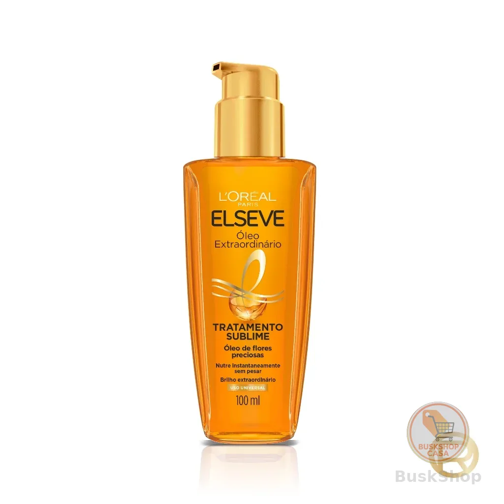 Óleo Finalizador Óleo Extraordinário, Anti Frizz, Protetor Térmico, L'Oréal Paris Elseve 100ml