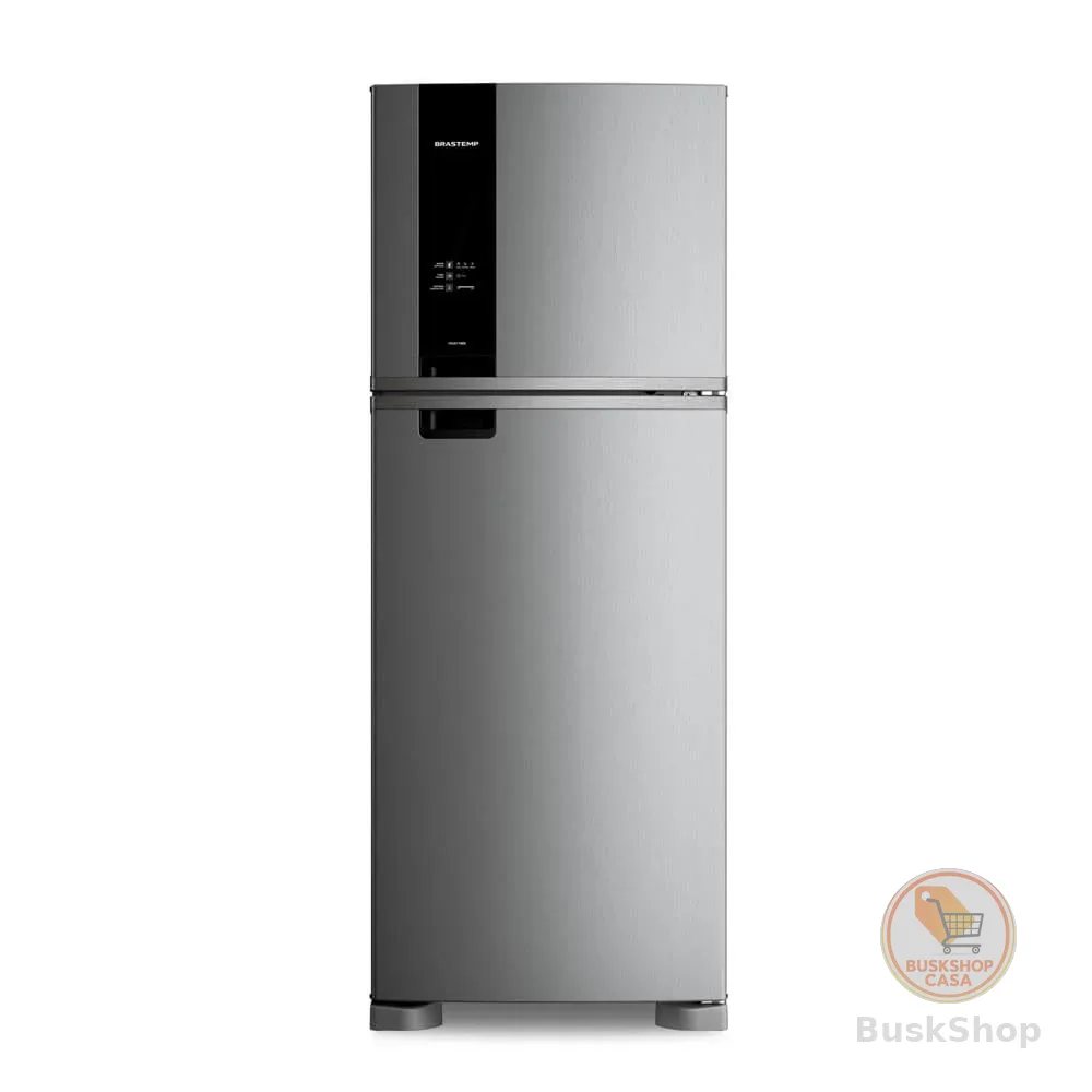 Geladeira Brastemp Frost Free Duplex A+++ 463 Litros Cor Inox com Fresh Box e Cold Room - BRM55FK 220V