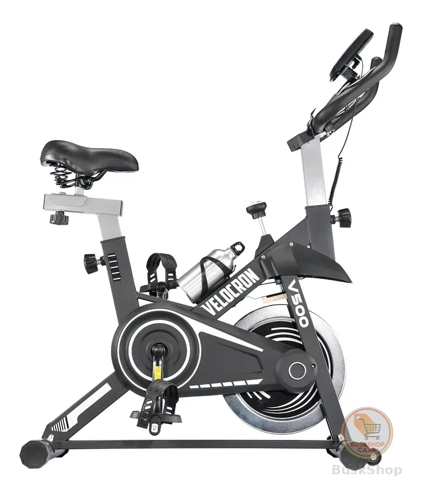 Bicicleta Ergométrica Spinning Inércia 5kg Velocron V500 Preto