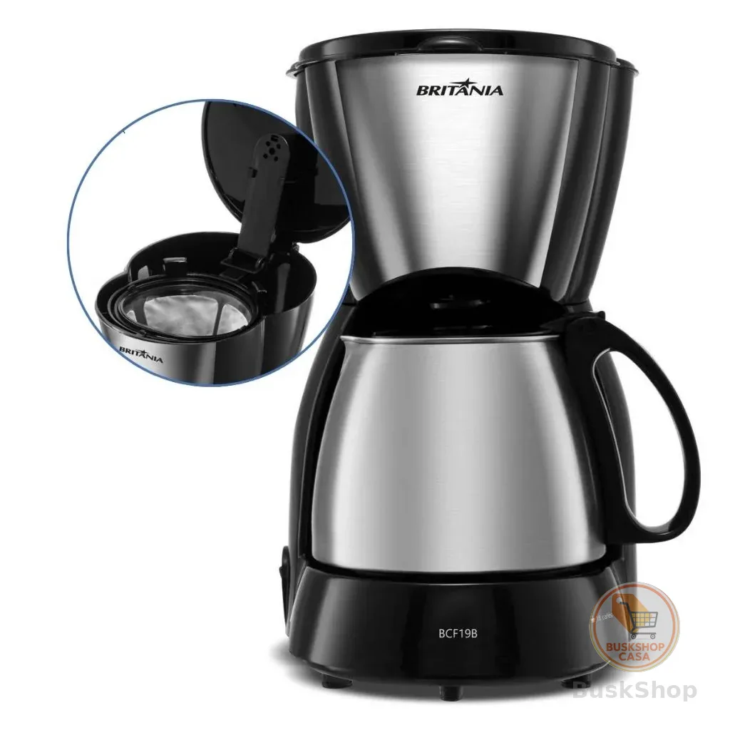 Cafeteira Elétrica Britânia 720ml Jarra de Inox