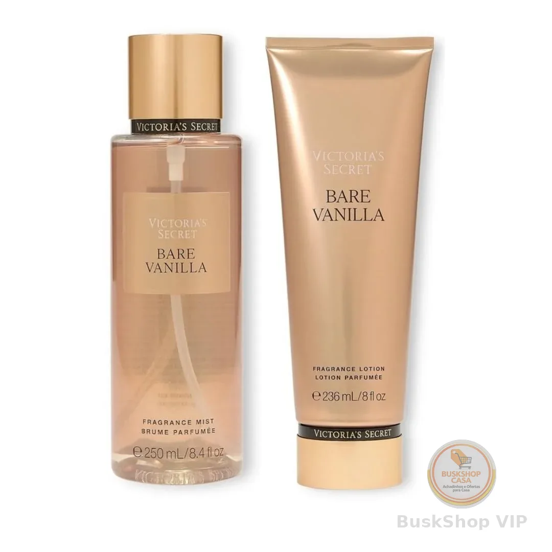 Kit Body Splah + Creme Hidratante Bare Vanilla Victoria's Secret 236ml+250ml