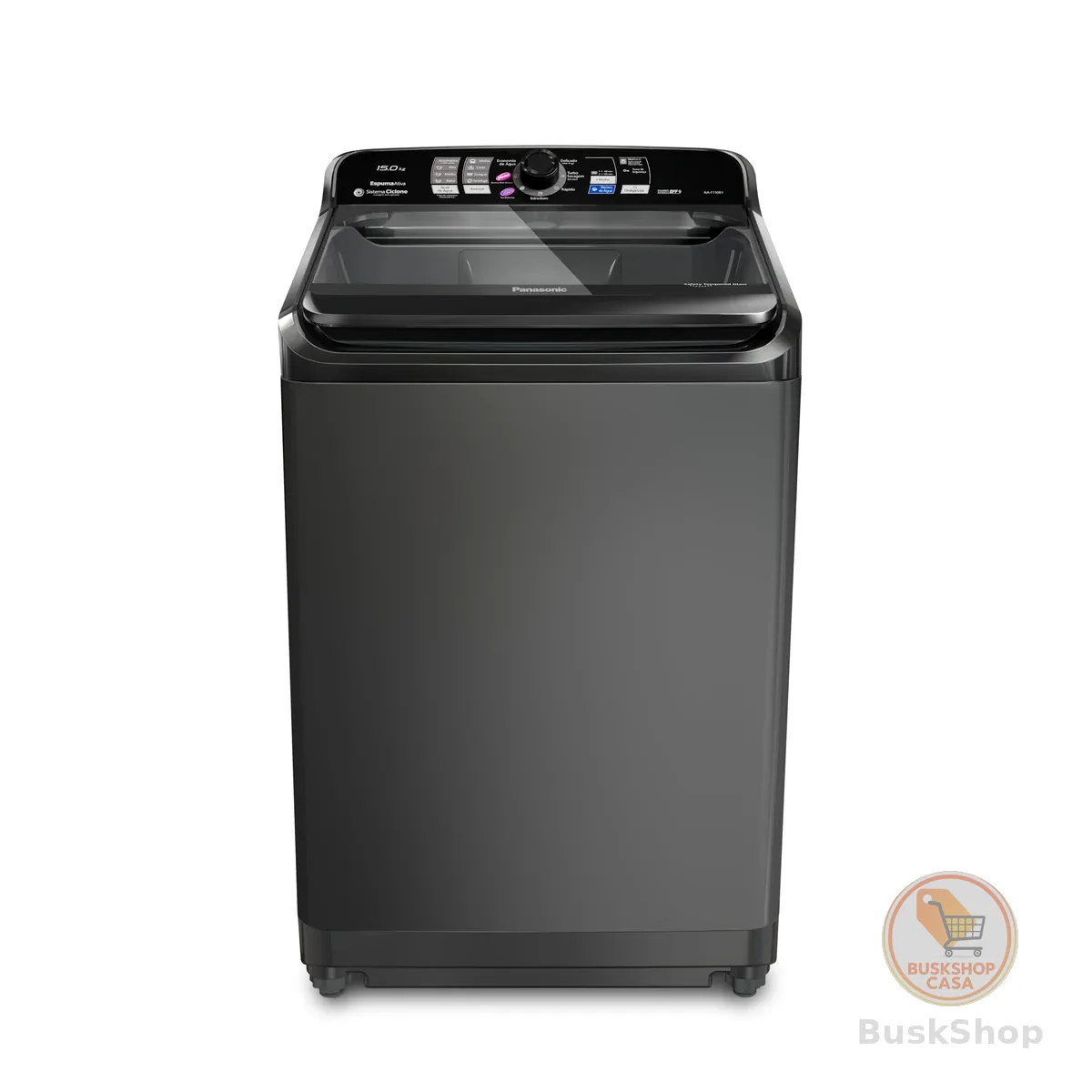 Máquina de Lavar Panasonic 15kg Titânio 127v NA-F150B1T
