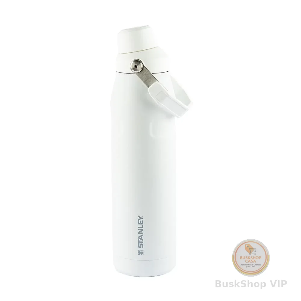 Stanley - Garrafa de água Aerolight com tampa de fluxo rápido, copo isolado a vácuo para bebidas frias, aço inoxidável leve, 710 ml, Polar