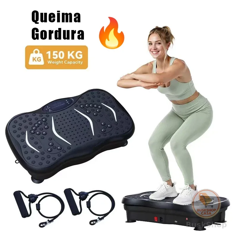 Plataforma Vibratória multifuncional 127V/220V modelador corporal queima de gordura  Dupla voltagem