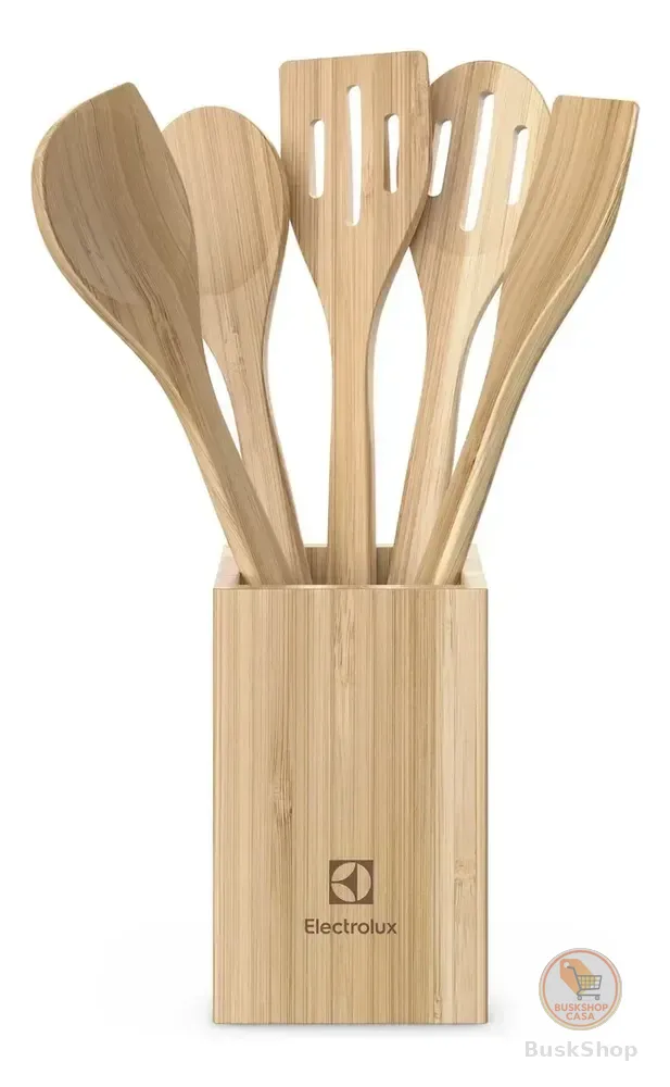 Electrolux Kit Utensílios De Bambu 6 Peças Para Cozinha
