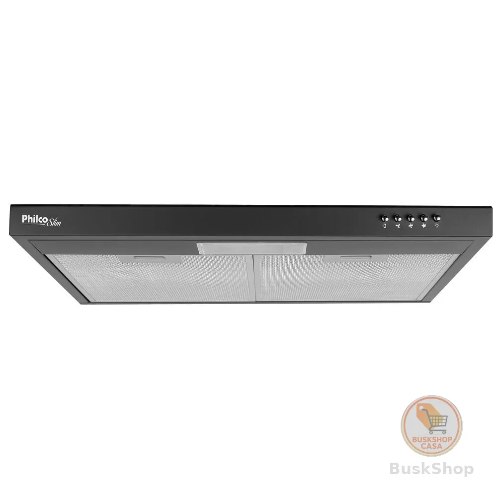 Depurador de Ar Slim Philco 60cm 3 Velocidades Preto 127V – PDR60P
