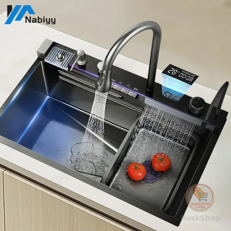 Cuba Gourmet Pia Cozinha Cascata Smart Multifuncional Pia Inteligente Premium Completa SinkStainless