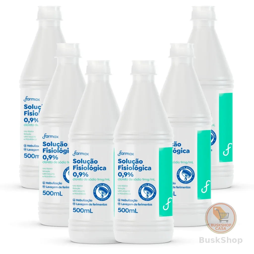 Kit 6 Soro Fisiológico Sorimax Farmax 500ml