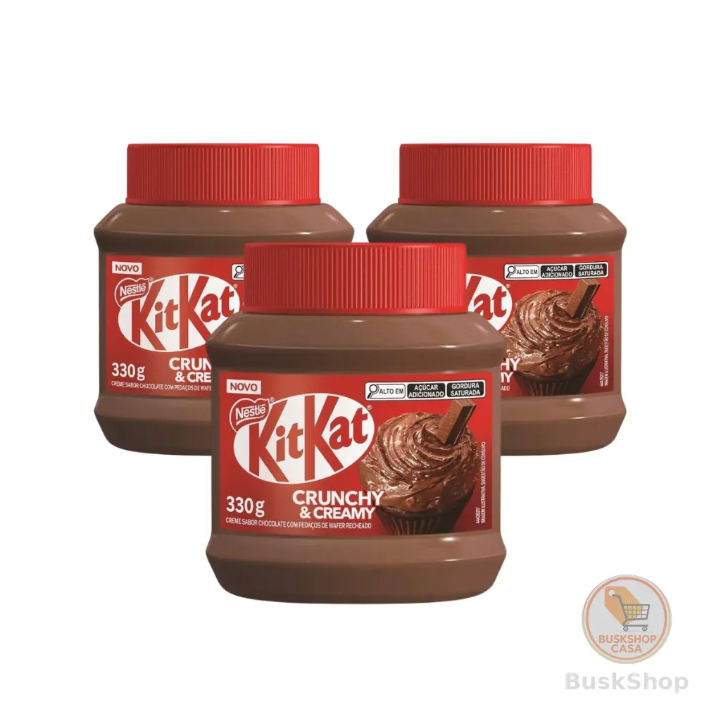 Kit 3 Creme Crocante Kit Kat 330g Nestlé