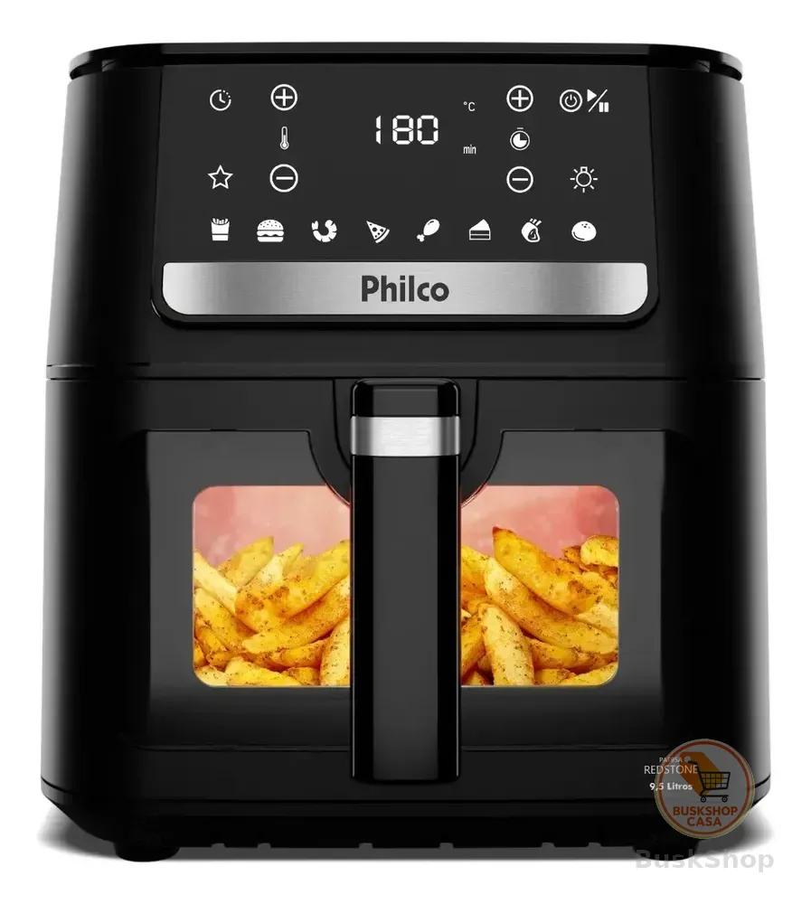 Air Fryer Philco 9,5L Visor Glass Redstone 1800W PAF95A