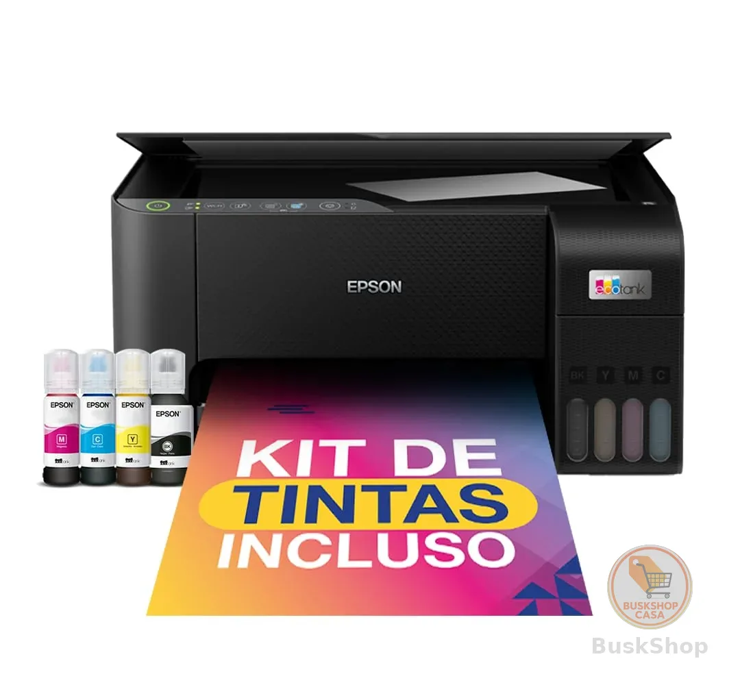 Impressora Multifuncional Epson Ecotank L3250 Jato de Tinta Colorida Wi-Fi Bivolt
