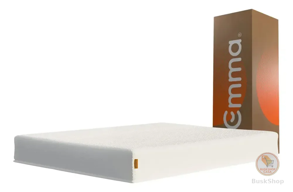 Colchão Queen Emma Basics 17 – 158x198cm - Espuma D28 17cm com Tecnologia Alemã, Embalado à Vácuo, Firmeza Ideal, Suporte Confortável