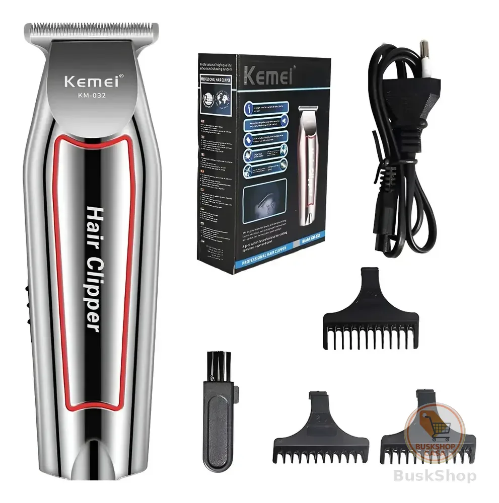 Máquina Acabamento Kemei KM-032 Barba Cabelo Bivolt