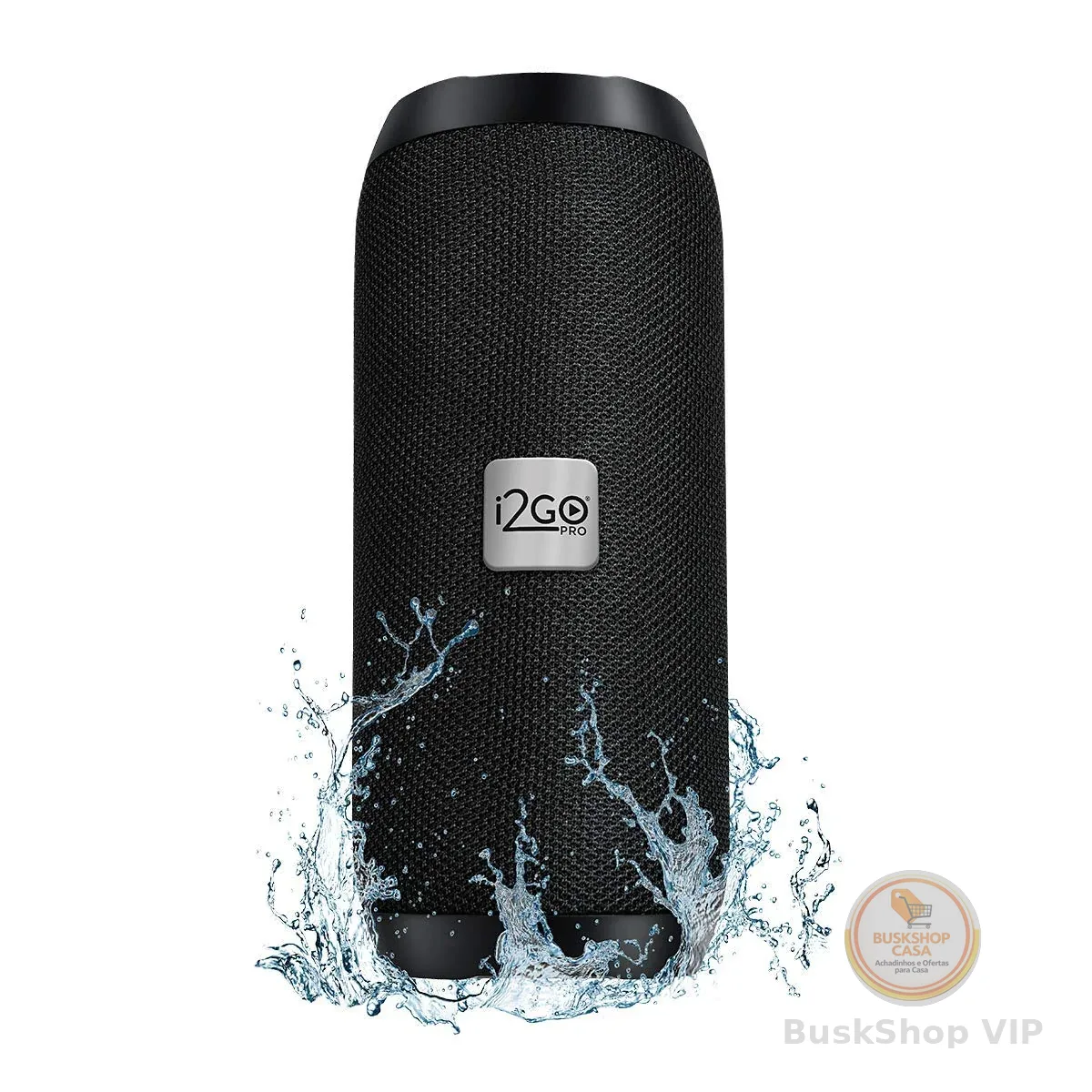 I2GO, Caixa De Som Bluetooth Essential Sound Go, 10W RMS, Resistente à Água, Preto