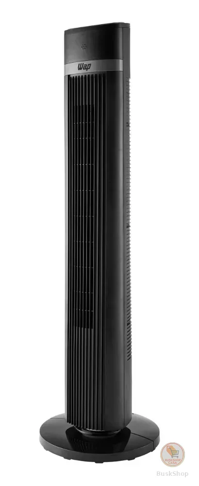 Ventilador Torre AIR SILENCE WAP Silencioso Oscilante com Controle Remoto 4 Velocidades e Desligamento Automático