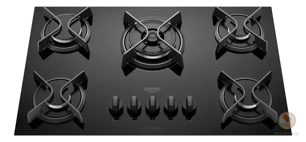 Cooktop 5 Bocas Dako Supreme Com Tripla Chama Preto Bivolt Preto