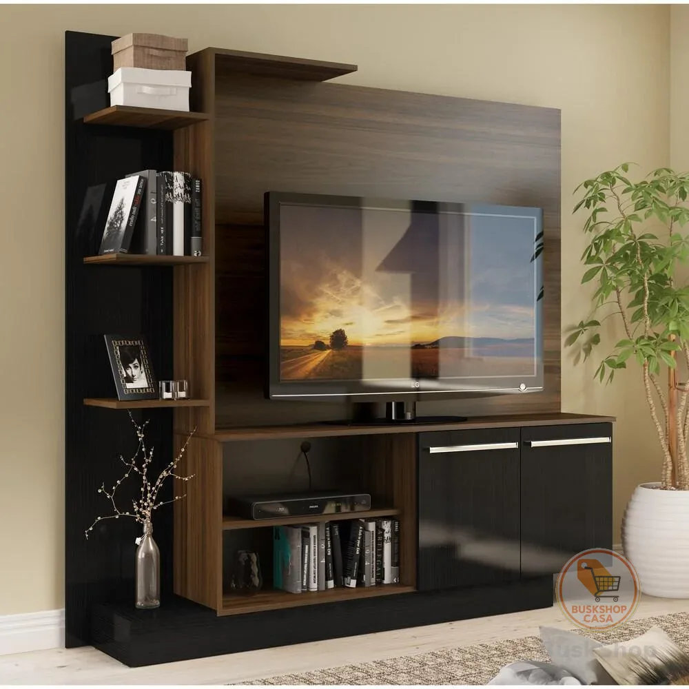 Estante TV 55" e 2 Portas com Rack e Painel Denver Multimóveis V2473