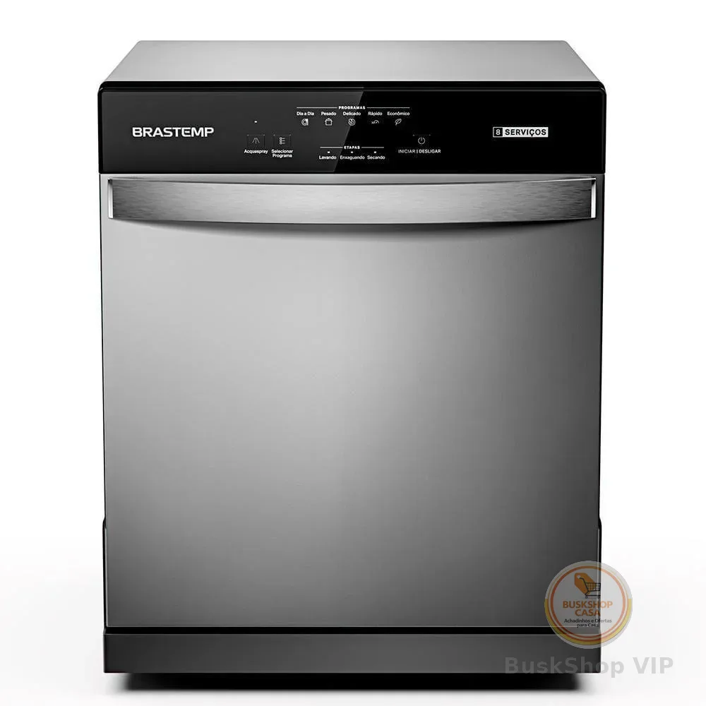 Lava Louças Brastemp 8 Serviços BLF08BS Cinza