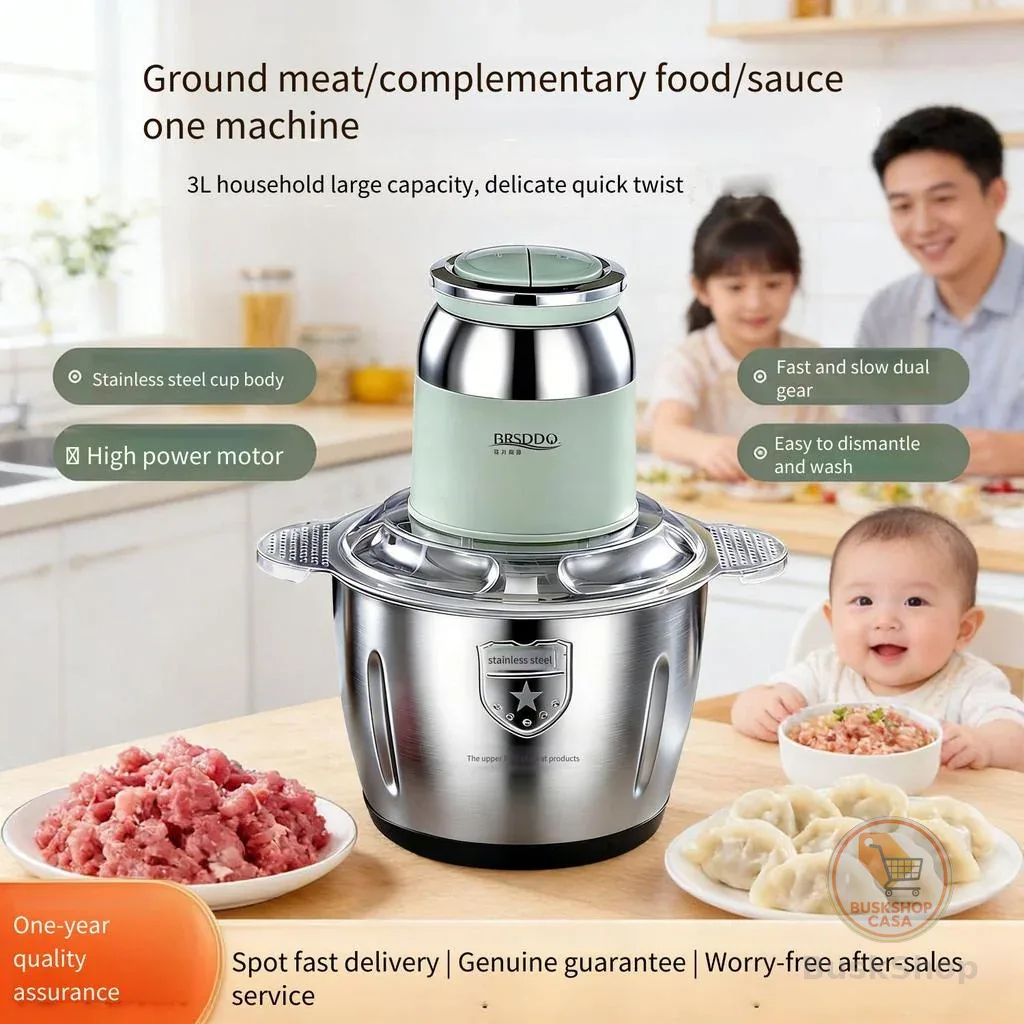 Novo estilo moedor de carne doméstico bolinho recheio de aço inoxidável elétrico multifuncional utensílios de cozinha ca