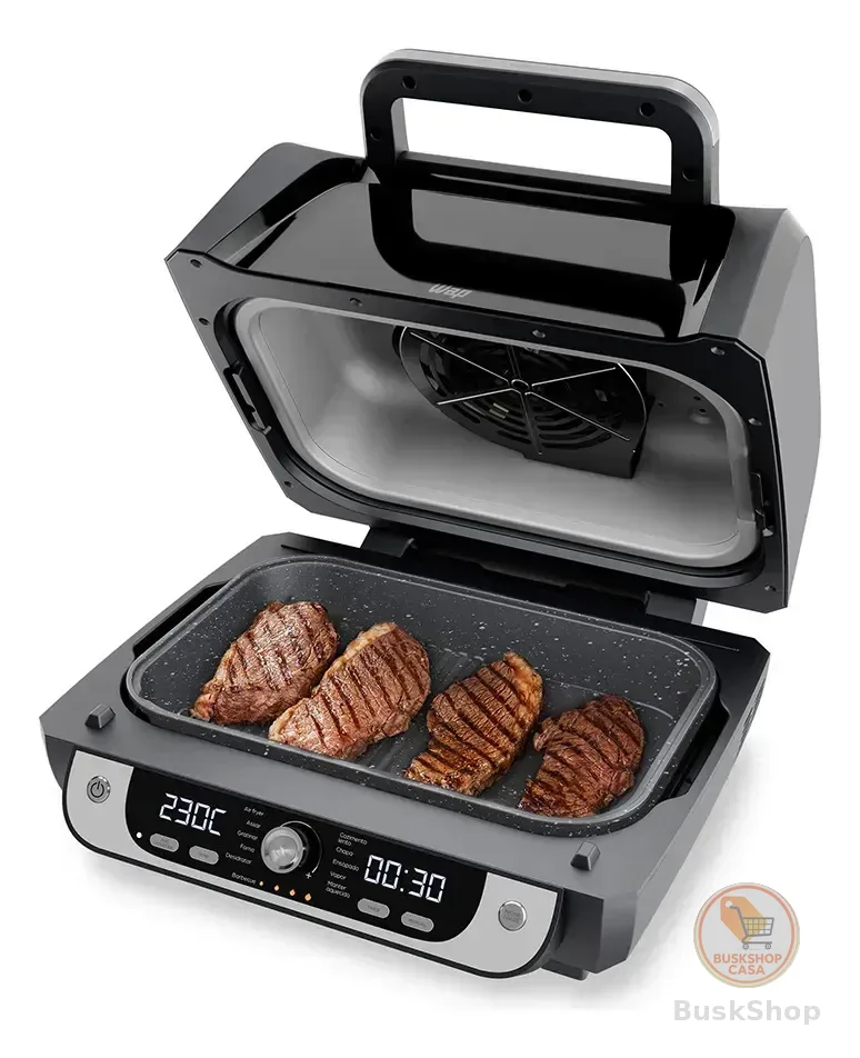 Fritadeira Elétrica Air Fryer WAP Barbecue com Painel Digital e 12 Funções 220V