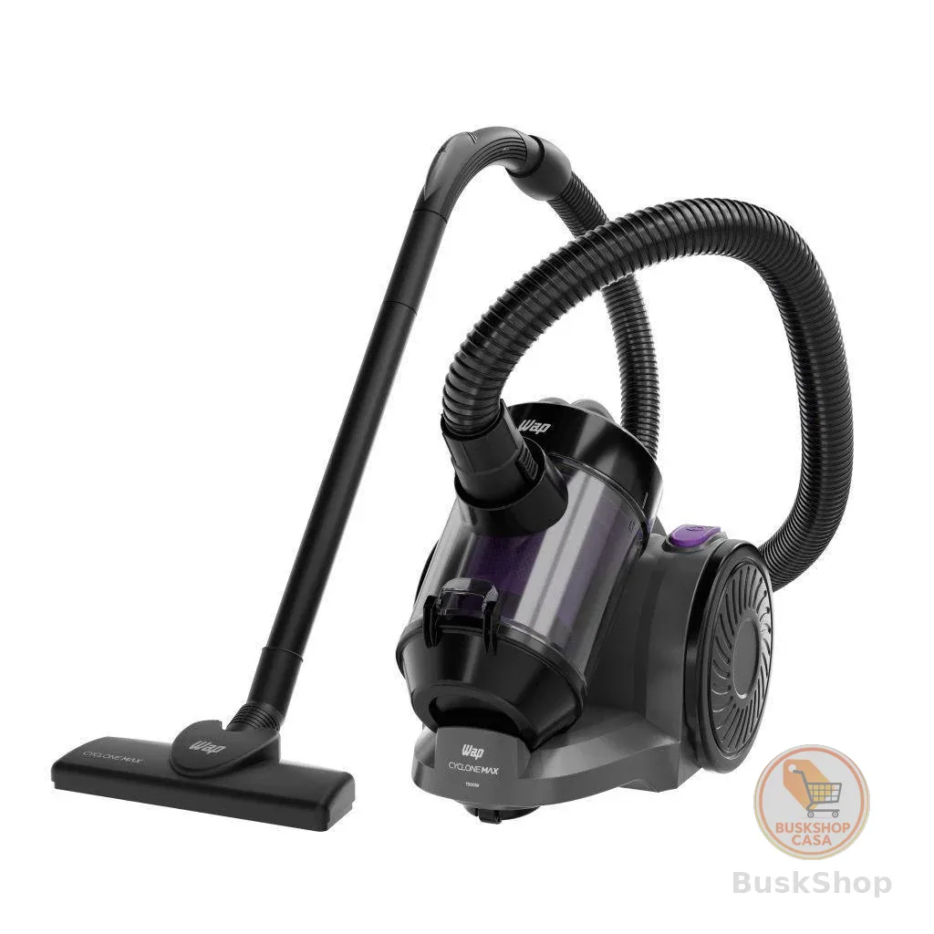 Wap Aspirador de Pó Wap Cyclone Max 1500w 2,5L Enrolador de Cabo automático Preto