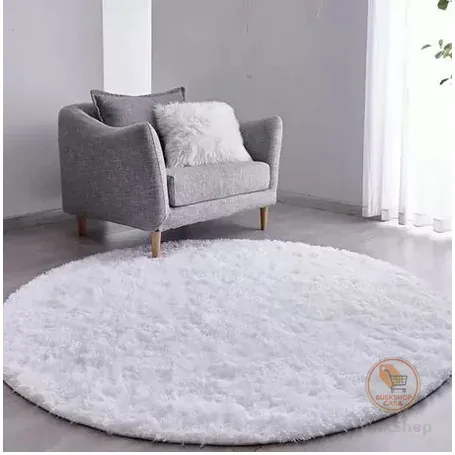 Tapete Redondo Felpudo Peludo Grande Escolha o Tamanho 2m ou  1,3m - Várias Cores!