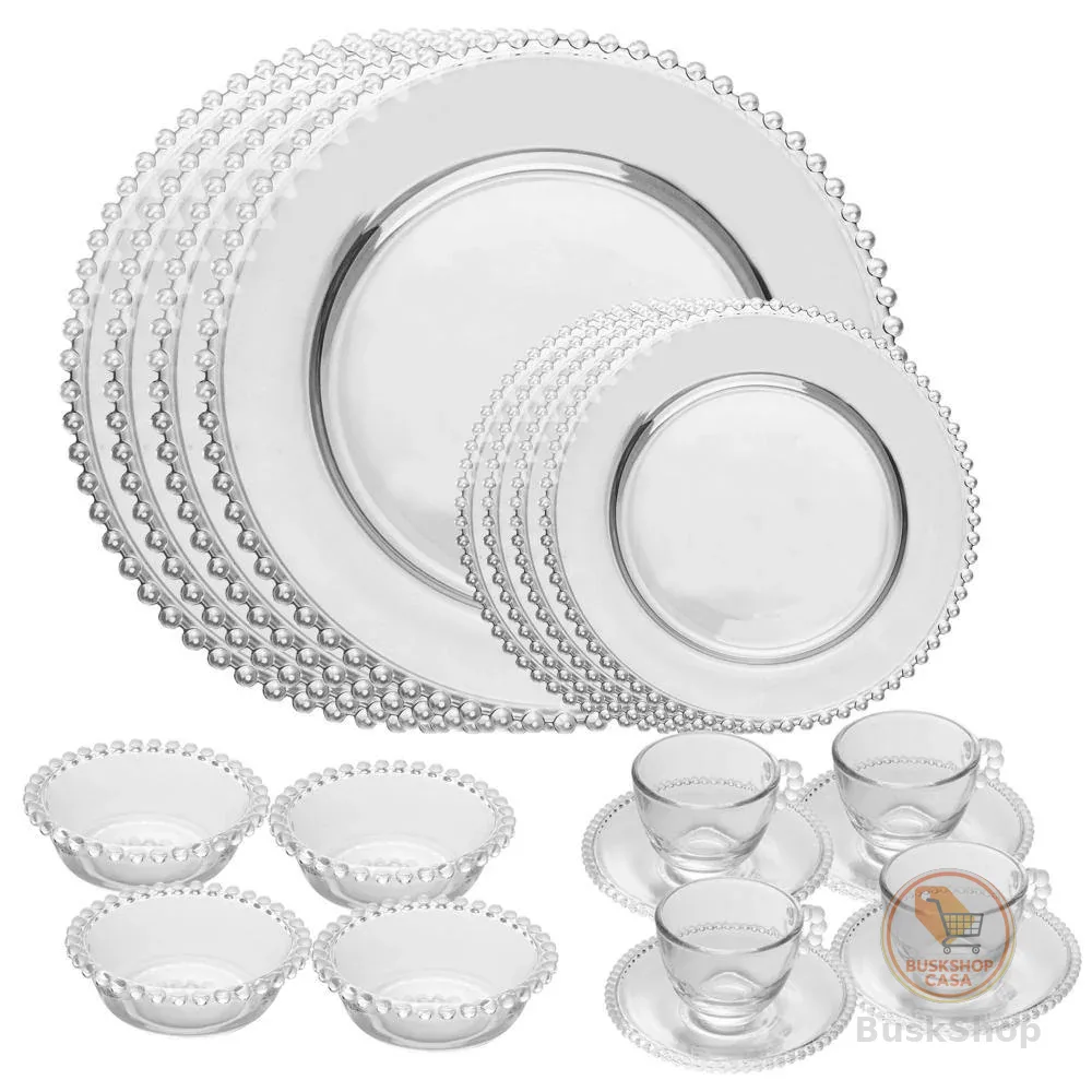 Jogo de Jantar 20 Peças Pearl Cristal – Wolff