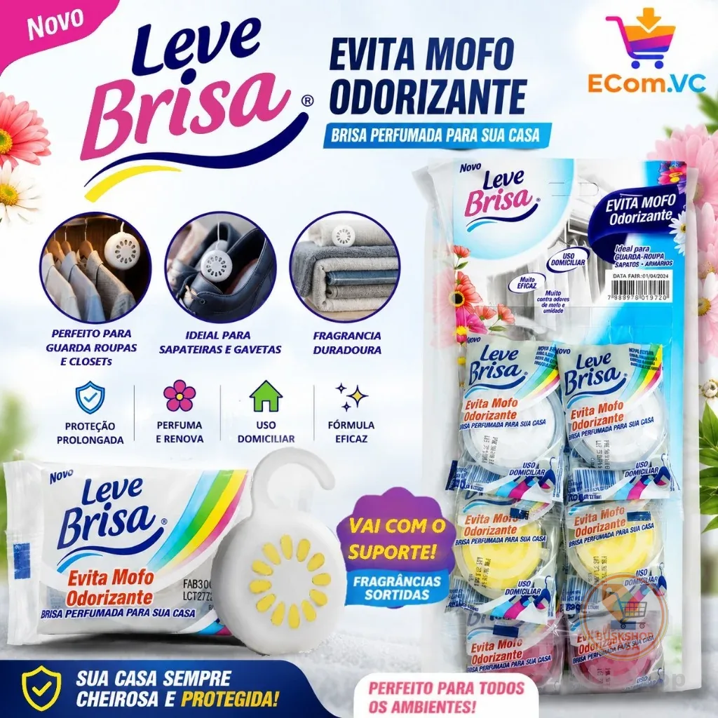 Kit 12 ou 6 Anti Mofo Evita Fungos Umidade  Cheiro Guarda Gavetas Armários Roupas
