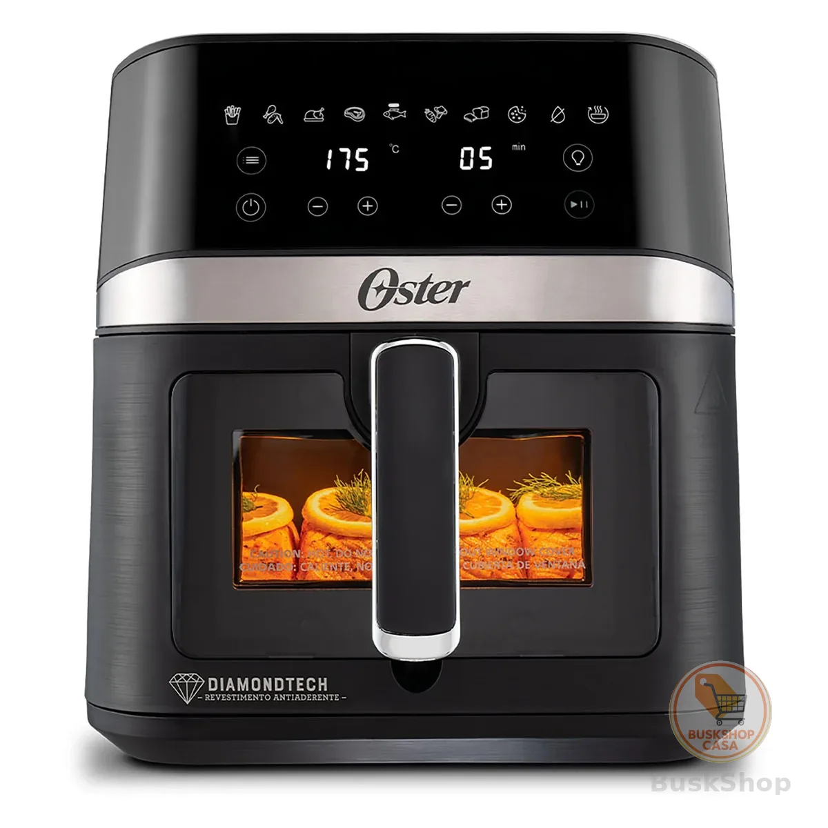 Fritadeira DiamondTech Oster 6L com Visor Transparente - 220V