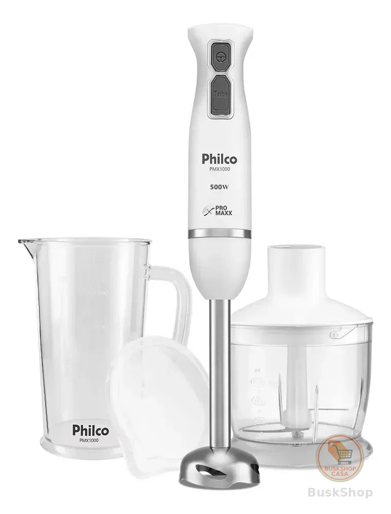 Mixer Philco PMX1000 4 Lâminas Pro Maxx 2 E 1 500w Branco