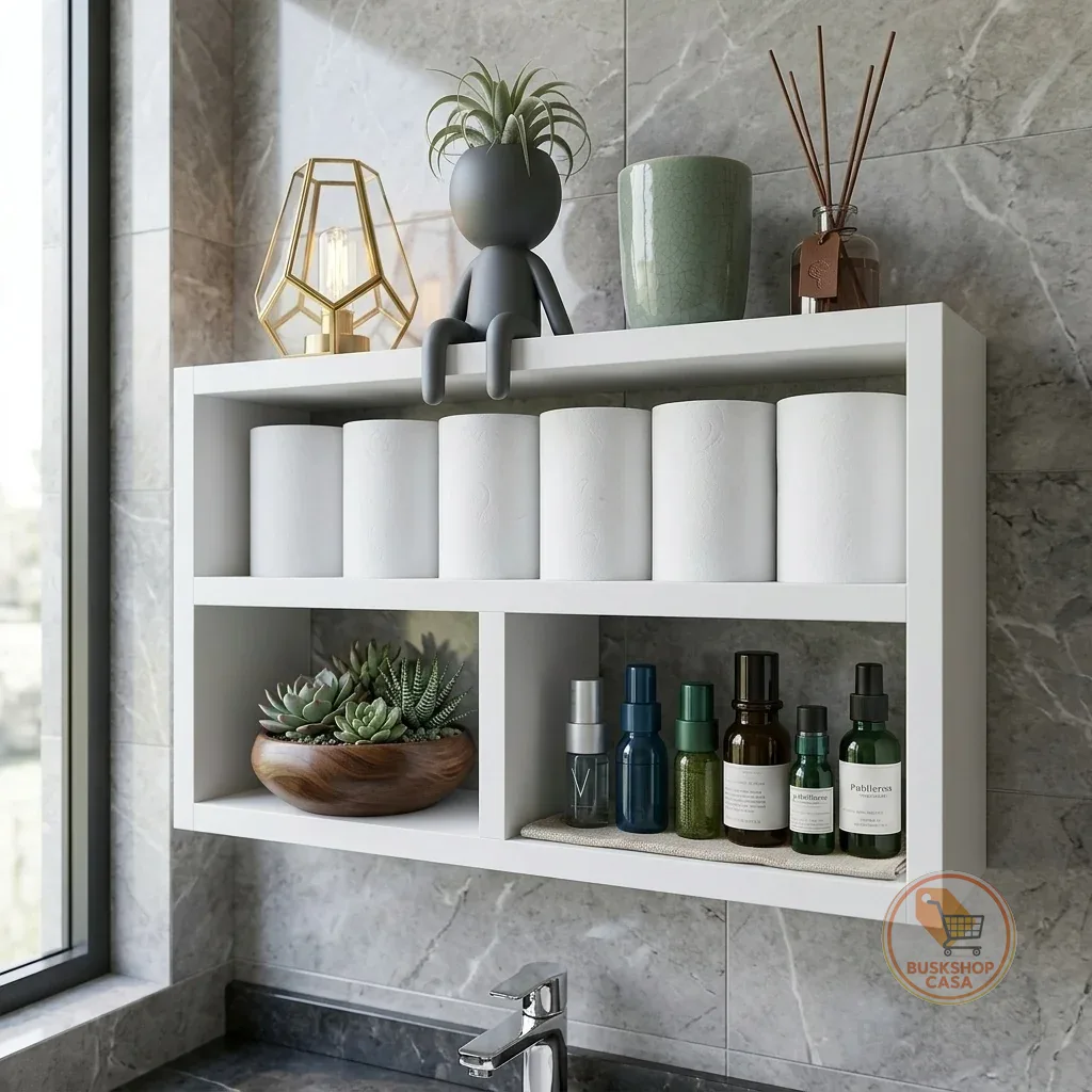 Nicho Organizador Decorativo MDF Branco Para Sala Quarto Banheiro Cozinha