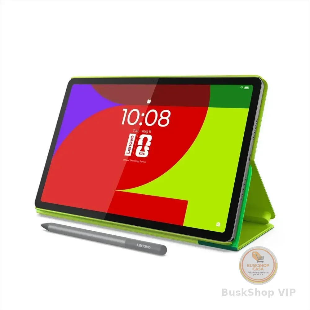 Tablet Lenovo Idea Tab Edição Limitada De Copa Do Mundo, 8gb Ram, 128gb, 11 2.5k 90hz, Android 15, Wi-fi, Com Caneta E Capa Oficial Fifa, Zafr0976br Cinza